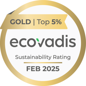 Médaille EcoVadis Gold – top 5 % des entreprises évaluées en RSE